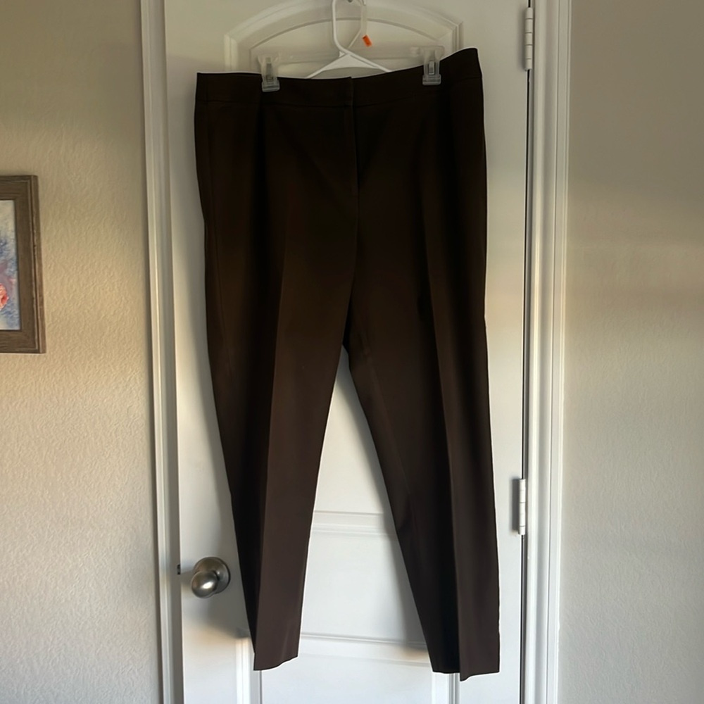 Brown Lafayette 148 pants straight leg